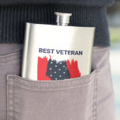 Bester Veteran je klassische Flasche Flachmann (Beispiel)