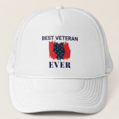 Bester Veteran je Trucker Hat Truckerkappe (Vorderseite)