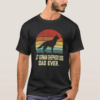 Bester Vintage-Deutscher-Schäferhund-Vater überhau T-Shirt