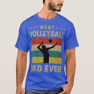 Bester Volleyball-Vater je Vintager Volleyball-Vat T-Shirt