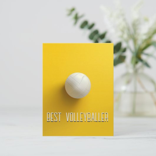 Bester Volleyballer Postkarte (Stehend Vorderseite)