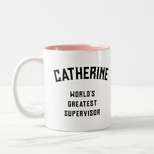 Bester Vorgesetzter der Welt Zweifarbige Tasse