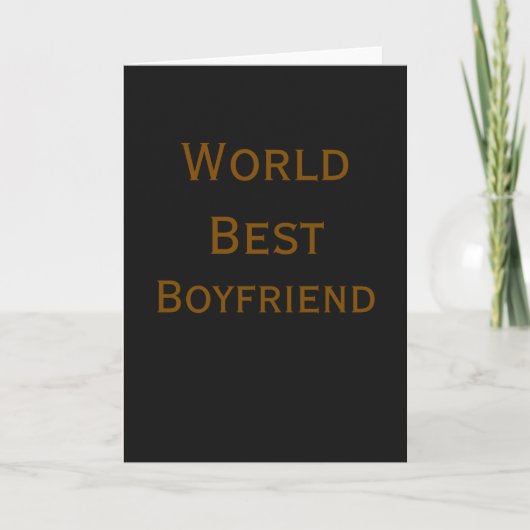 Bester Welt-Ehemann Freund Valentinstag m Karte (Vorderseite)