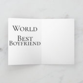 Bester Welt-Ehemann Freund Valentinstag m Karte (Innenseite)