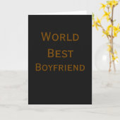 Bester Welt-Ehemann Freund Valentinstag m Karte (Gelbe Blume)