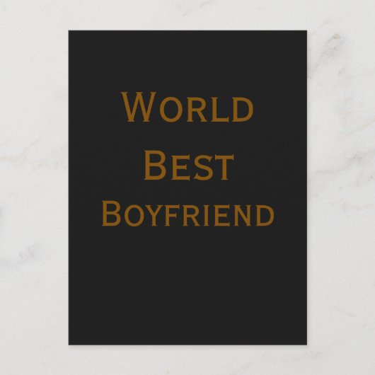 Bester Welt-Ehemann Freund Valentinstag m Postkarte (Vorderseite)