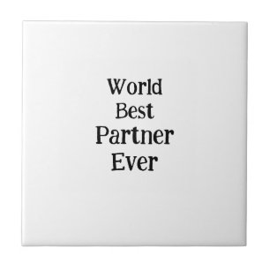 Bester Weltpartner ever Valentinstag Liebhaber Fre Fliese
