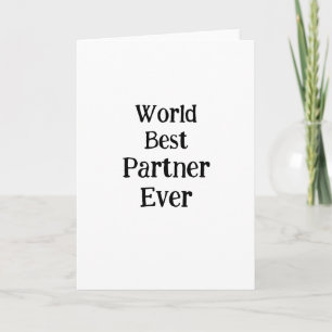 Bester Weltpartner ever Valentinstag Liebhaber Fre Karte