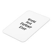 Bester Weltpartner ever Valentinstag Liebhaber Fre Magnet (Linke Seite)