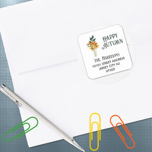 Bester Wert, qualifizierte Blume Elegante Rücksend Quadratischer Aufkleber