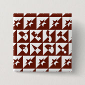 Bester Wilder Vater-Text in Rot Button (Vorderseite)