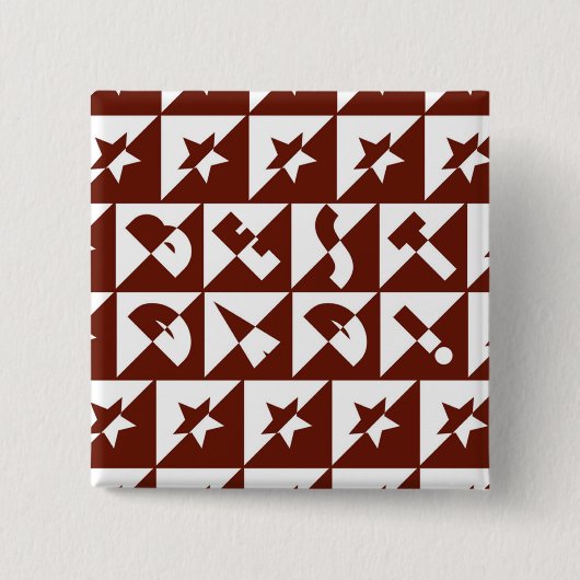 Bester Wilder Vater-Text in Rot Button (Vorderseite)