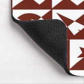 Bester Wilder Vater-Text in Rot Mousepad (Ecke)