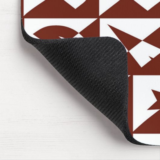 Bester Wilder Vater-Text in Rot Mousepad (Ecke)