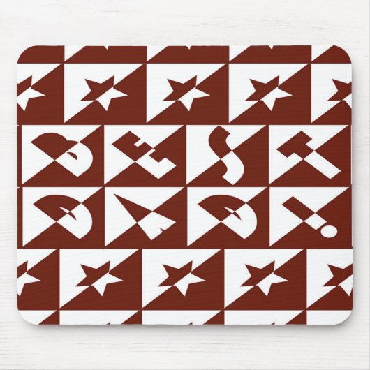 Bester Wilder Vater-Text in Rot Mousepad (Vorne)