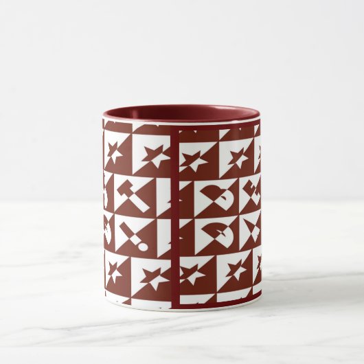 Bester Wilder Vater-Text in Rot Tasse (Zentrum)