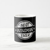 Bester Wingman überhaupt weiß Kaffeetasse (Mittel)