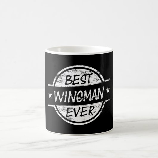 Bester Wingman überhaupt weiß Kaffeetasse (Mittel)