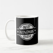 Bester Wingman überhaupt weiß Kaffeetasse (Links)