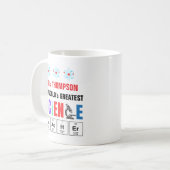 Bester Wissenschaftslehrer der Welt Personalisiert Kaffeetasse (Vorderseite Links)