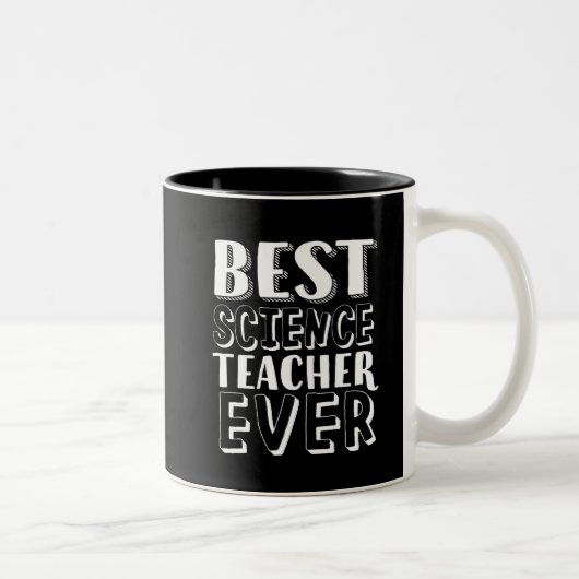 Bester Wissenschaftslehrer je Lehrer-Tagesgeschenk Zweifarbige Tasse (Rechts)