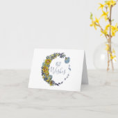 Bester Wunsch Dandelion Circle Moon Design Karte (Gelbe Blume)