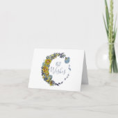 Bester Wunsch Dandelion Circle Moon Design Karte (Vorderseite)