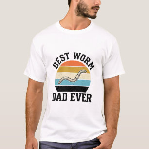 Bester Wurm-Vater Aller Zeiten Vintage Wurm-Shirt T-Shirt