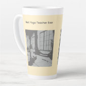 Bester Yoga-Lehrer überhaupt Milchtasse (Linke Ecke)