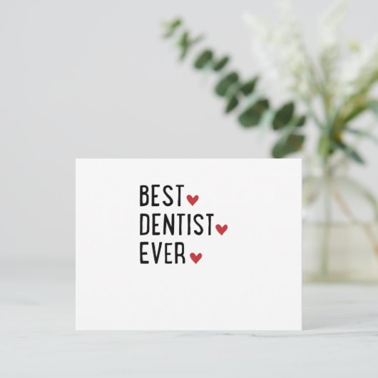 Bester Zahnarzt aller Zeiten Postkarte (Stehend Vorderseite)