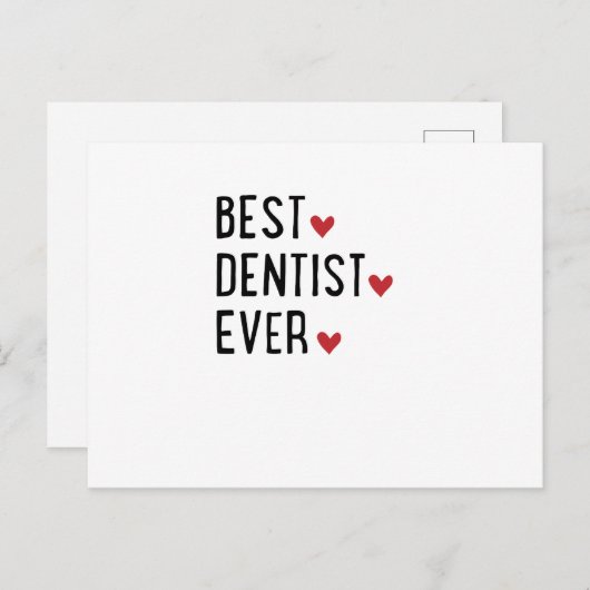 Bester Zahnarzt aller Zeiten Postkarte (Vorne/Hinten)