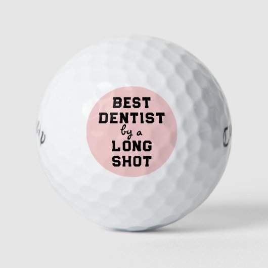 Bester Zahnarzt-Geschenk Golfball (Vorderseite)
