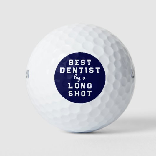 Bester Zahnarzt Golfball (Vorderseite)