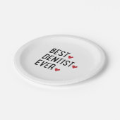 Bester Zahnarzt je Pappteller (Schrägansicht)