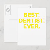 Bester Zahnarzt je Postkarte (Vorne/Hinten)