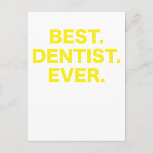 Bester Zahnarzt je Postkarte (Vorderseite)