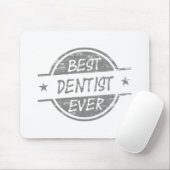 Bester Zahnarzt überhaupt grau Mousepad (Mit Mouse)