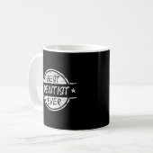Bester Zahnarzt überhaupt weiß Kaffeetasse (Vorderseite Links)