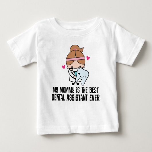 Bester Zahnassistent je Mami Baby T-shirt (Vorderseite)
