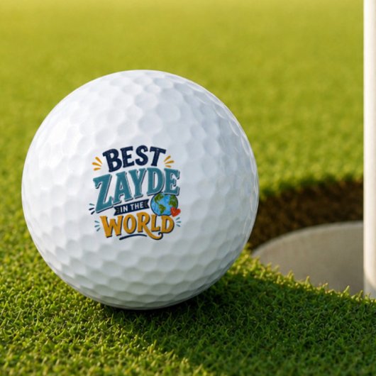 Bester Zayde der Welt Golfball