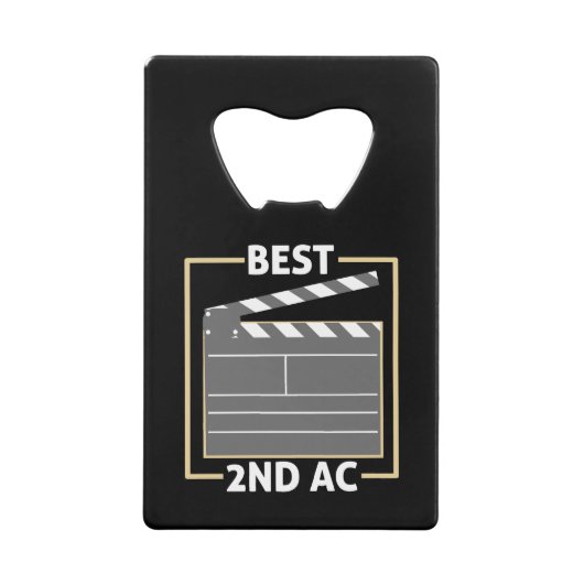 Bestes 2nd AC - Camera Team Geschenk Geldbeutel Flaschenöffner (Vorderseite)