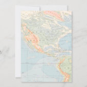 Bestes Abenteuer Floral Pink Aquamarine Reise Brid Einladung (Rückseite)