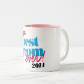 Bestes Abschlussball-überhaupt - Aqua Zweifarbige Tasse (VorderseiteRechts)