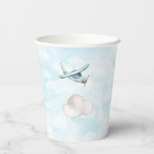 Bestes Adventure Airplane Baby Dusche Party Pappbecher (Rückseite)