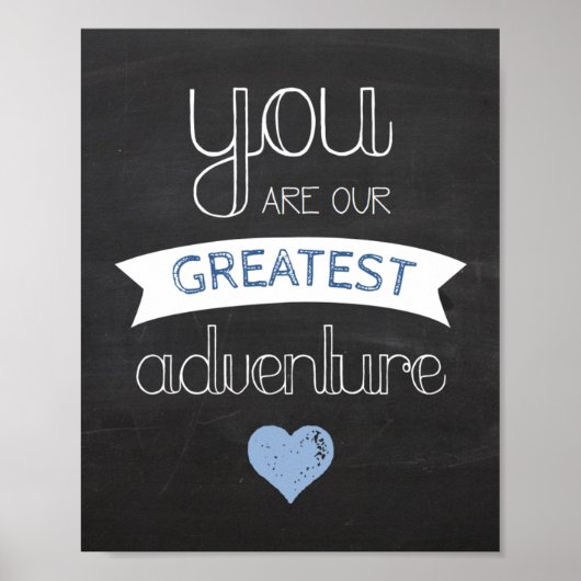 Bestes Adventure Chalkboard Kinderzimmer Poster (Vorne)