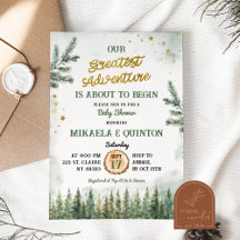 Bestes Adventure fängt Forest Baby Dusche an