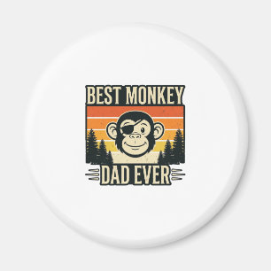 Bestes Affen-Vater aller Zeiten Vintage-Affen-Vate Magnet