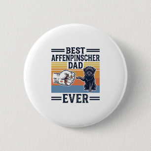 Bestes Affenpinscher-Vater-T-Shirt aller Zeiten Vi Button