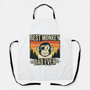 Bestes Affenvater-Shirt aller Zeiten Vintage-Affen Schürze