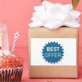 Bestes Angebot Rechteckiger Aufkleber